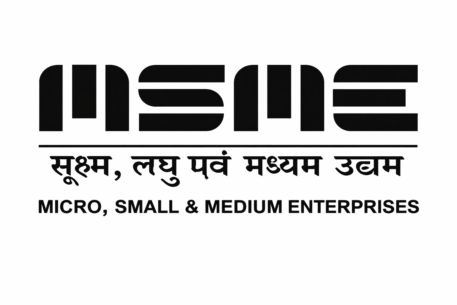 MSME LOGO WHITE